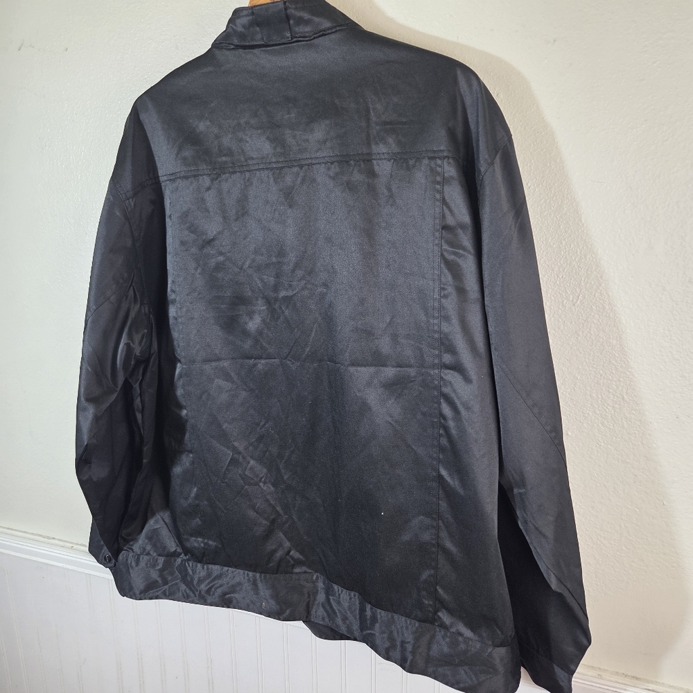 Knockout Jeans 3XLB Black Zip Jacket Big Tall NWT Military Style - Picture 4 of 13